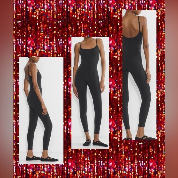 Wilfred Free Black Life Divinity Cami Full Length 90’s Bodysuit Jumpsuit - Picture 1 of 8